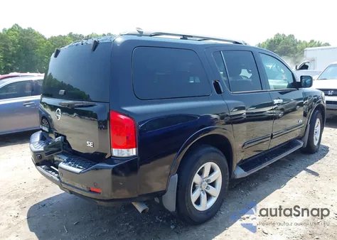 2008 Nissan Armada Se from USA, damaged, VIN 5N1BA08DX8N603917